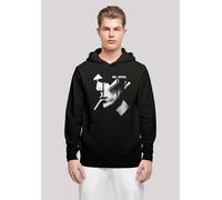 Kapuzenpullover F4NT4STIC "David Bowie Smoke Kreuz", Herren, Gr. XL, schwarz, Obermaterial: 50% Baumwolle, 50% Polyester, relaxed fit, Pullover Kapuzenpullover, Print (44903924-XL) schwarz