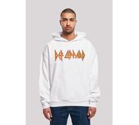 Kapuzenpullover F4NT4STIC "Def Leppard Shatter Logo", Herren, Gr. 3XL, weiß, Obermaterial: 100% Baumwolle, oversize, Pullover Kapuzenpullover, Premium Qualität (56245258-XXXL) weiß