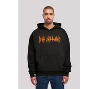 Kapuzenpullover F4NT4STIC "Def Leppard Shatter Logo", Herren, Gr. XS, schwarz, Obermaterial: 100% Baumwolle, oversize, Pullover Kapuzenpullover, Premium Qualität (99700921-XS) schwarz