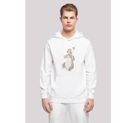 Kapuzenpullover F4NT4STIC "Disney Dschungelbuch Mogli und Baloo", Herren, Gr. 3XL, weiß, Obermaterial: 50% Baumwolle, 50% Polyester, relaxed fit, Pullover Kapuzenpullover, Print (53623312-XXXL) weiß
