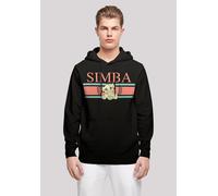 Kapuzenpullover F4NT4STIC "Disney König der Löwen Simba Stripes", Herren, Gr. XL, schwarz, Obermaterial: 50% Baumwolle, 50% Polyester, relaxed fit, Pullover Kapuzenpullover, Print (65698061-XL) schwar
