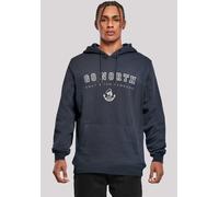 Kapuzenpullover F4NT4STIC "Go North", Herren, Gr. XXL, blau (navy), Obermaterial: 65% Baumwolle, 35% Polyester, slim fit, Pullover Kapuzenpullover, Print (36653826-XXL) navy