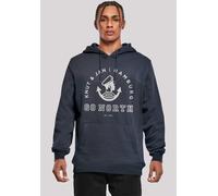 Kapuzenpullover F4NT4STIC "Go North Logo", Herren, Gr. M, blau (navy), Obermaterial: 65% Baumwolle, 35% Polyester, slim fit, Pullover Kapuzenpullover, Print (23891630-M) navy