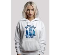 Kapuzenpullover F4NT4STIC "Hawaii Surf Beach Summer", Damen, Gr. XL, weiß, Obermaterial: 65% Baumwolle, 35% Polyester, relaxed fit, Pullover Kapuzenpullover, Premium Qualität (87079427-XL) weiß