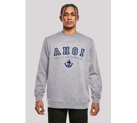 Kapuzenpullover F4NT4STIC "Herren Sweatshirt Ahoi Knut & Jan Hamburg", Herren, Gr. XXL, grau (erdgrau), Obermaterial: 50% Baumwolle, 50% Polyester, relaxed fit, Rundhals, Pullover Kapuzenpullover, Pri