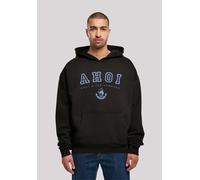 Kapuzenpullover F4NT4STIC "Hoodie Ahoi Knut & Jan Hamburg", Herren, Gr. XS, schwarz, Obermaterial: 100% Baumwolle, oversize, Pullover Kapuzenpullover, Print (25705649-XS) schwarz