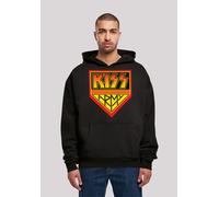 Kapuzenpullover F4NT4STIC "Kiss Rock Band Army Logo", Herren, Gr. M, schwarz, Obermaterial: 100% Baumwolle, oversize, Pullover Kapuzenpullover, Premium Qualität, Musik, By Rock Off (53937348-M) schwar