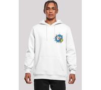 Kapuzenpullover F4NT4STIC "Looney Tunes Bugs Bunny Carrot Breast Print", Herren, Gr. M, weiß, Obermaterial: 65% Baumwolle, 35% Polyester, slim fit, Pullover Kapuzenpullover, Print (79553431-M) weiß