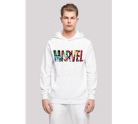 Kapuzenpullover F4NT4STIC "Marvel Avengers Logo Character infill", Herren, Gr. L, weiß, Obermaterial: 50% Baumwolle, 50% Polyester, relaxed fit, Pullover Kapuzenpullover, Print (99027141-L) weiß