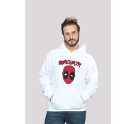 Kapuzenpullover F4NT4STIC "Marvel Deadpool Seriously", Herren, Gr. M, weiß, Obermaterial: 65% Baumwolle, 35% Polyester, slim fit, Pullover Kapuzenpullover, Print (83084112-M) weiß