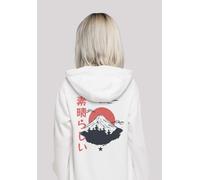 Kapuzenpullover F4NT4STIC "Mount Fuji", Damen, Gr. 5XL, weiß, Obermaterial: 65% Baumwolle, 35% Polyester, relaxed fit, Pullover Kapuzenpullover, Hoodie, Warm, Bequem (90828107-5XL) weiß