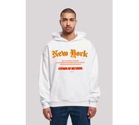 Kapuzenpullover F4NT4STIC "New York OVERSIZE HOODIE", Herren, Gr. M, weiß, Obermaterial: 100% Baumwolle, oversize, Pullover Kapuzenpullover, Print (47801555-M) weiß