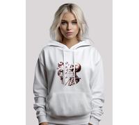 Kapuzenpullover F4NT4STIC "Niedliches Goth Skelett Herz Seifenblasen", Damen, Gr. XXL, weiß, Obermaterial: 65% Baumwolle, 35% Polyester, relaxed fit, Pullover Kapuzenpullover, Premium Qualität (715038