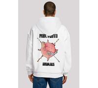 Kapuzenpullover F4NT4STIC "Pink Floyd Fat Pig ANIMALS", Herren, Gr. XL, weiß, Obermaterial: 100% Baumwolle, oversize, Pullover, Print (76108207-XL) weiß