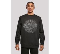 Kapuzenpullover F4NT4STIC "Star Wars Christmas Death Star Todesstern", Herren, Gr. 5XL, schwarz, Obermaterial: 50% Baumwolle, 50% Polyester, relaxed fit, Rundhals, Pullover Kapuzenpullover, Print (419