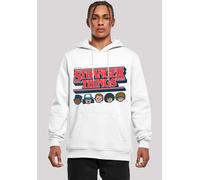 Kapuzenpullover F4NT4STIC "Stranger Things Caricature Logo Netflix TV Series", Herren, Gr. XS, weiß, Obermaterial: 65% Baumwolle, 35% Polyester, slim fit, Pullover Kapuzenpullover, Premium Qualität (8