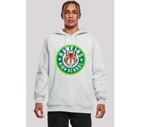 Kapuzenpullover F4NT4STIC "Stranger Things Hawkins Tiger Circle Netflix", Herren, Gr. XS, grau (erdgrau), Obermaterial: 65% Baumwolle, 35% Polyester, slim fit, Pullover Kapuzenpullover, Premium Qualit