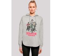 Kapuzenpullover F4NT4STIC "Stranger Things Retro Bikers Netflix TV Series", Damen, Gr. XS, grau, Obermaterial: 100% Baumwolle, oversize, Pullover Kapuzenpullover, Premium Qualität (57073262-XS) grau