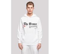Kapuzenpullover F4NT4STIC "The Bronx HOODIE", Herren, Gr. S, weiß, Obermaterial: 50% Baumwolle, 50% Polyester, relaxed fit, Pullover Kapuzenpullover, Print (30981360-S) weiß