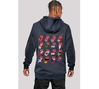 Kapuzenpullover F4NT4STIC "The Rolling Stones Voodoo Lounge Tongues", Herren, Gr. XXL, blau (navy), Obermaterial: 65% Baumwolle, 35% Polyester, slim fit, Pullover Kapuzenpullover, Musik, Band, Logo (8