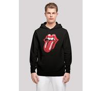 Kapuzenpullover F4NT4STIC "The Rolling Stones Zunge", Herren, Gr. S, schwarz, Obermaterial: 50% Baumwolle, 50% Polyester, relaxed fit, Pullover Kapuzenpullover, Premium Qualität (71805369-S) schwarz