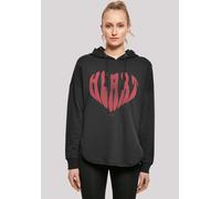 Kapuzenpullover F4NT4STIC "Valentinstag Herz Rot", Damen, Gr. S, schwarz, Obermaterial: 100% Baumwolle, oversize, Pullover Kapuzenpullover, Print (69721737-S) schwarz