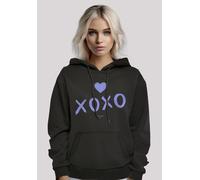 Kapuzenpullover F4NT4STIC "Valentinstag xoxo", Damen, Gr. 4XL, schwarz, Obermaterial: 65% Baumwolle, 35% Polyester, relaxed fit, Pullover Kapuzenpullover, Hoodie, Warm, Bequem (81720216-4XL) schwarz