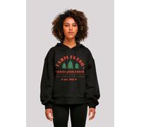 Kapuzenpullover F4NT4STIC "Weihnachten Trees Collegiate Warm and Cozy", Damen, Gr. 4XL, schwarz, Obermaterial: 100% Baumwolle, oversize, Pullover Sweatshirt Hoodie, Premium Qualität, Christmas Collect
