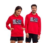 Kapuzenpullover FALKE "Anniversary", Damen, Gr. S, rot (scarlet (8070)), Pullover Kapuzenpullover (33980554-S) scarlet (8070)