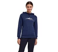 Kapuzenpullover FALKE "FALKE Hoodie", Damen, Gr. XS, blau (space blau (6116)), Pullover Kapuzenpullover (91983413-XS) space blau (6116)