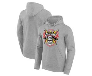Kapuzenpullover FANATICS "Fanatics Hoodie WWE Wrestling Stone Cold Steve Austin", Damen, Gr. S, grau (mehrfarbig), 80% Baumwolle, 20% Polyester, Pullover Kapuzenpullover (88168511-S) mehrfarbig