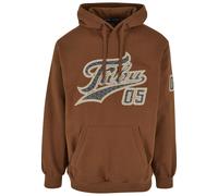 Kapuzenpullover FUBU "Fubu Herren FM224-035-2 Varsity Heavy Hoodie", Herren, Gr. S, braun, 80% Baumwolle, 20% Polyester, mehrfarbig, relaxed fit, ohne Ausschnitt, Pullover Kapuzenpullover (97474352-S)