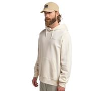 Kapuzenpullover JACK WOLFSKIN "ESSENTIAL HOODIE M", Herren, Gr. S (48), weiß (cotton, weiß), Oberstoff: 100% BAUMWOLLE ; Kontrastmaterial 1: 95% BAUMWOLLE, 5% ELASTHAN; Kontrastmaterial 2: 100% BAUMWO