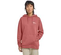 Kapuzenpullover JACK WOLFSKIN "ESSENTIAL HOODIE W", Damen, Gr. XS, rot (mineral, rot), Obermaterial: 100% Baumwolle, Pullover Kapuzenpullover (42216163-XS) mineral, rot