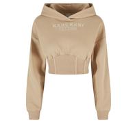 Kapuzenpullover KARL KANI "Karl Kani Damen", Damen, Gr. XL, sand, 70% Baumwolle, 30% Polyester, normal, ohne Ausschnitt, Pullover Kapuzenpullover (83028049-XL) sand