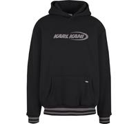 Kapuzenpullover KARL KANI "Karl Kani Kani Ellipse Hoodie", Herren, Gr. XS, schwarz, 60% Baumwolle, 40% Polyester, mehrfarbig, normal, ohne Ausschnitt, Pullover Kapuzenpullover (37541157-XS) schwarz