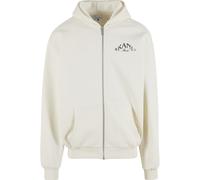 Kapuzenpullover KARL KANI "Karl Kani Kani Palm Os Zip Hoodie", Herren, Gr. S, weiß, 65% Baumwolle, 35% Polyester, Pullover Kapuzenpullover (28730210-S) weiß