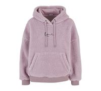 Kapuzenpullover KARL KANI "Karl Kani Karl Kani Metal Signature Teddy Os Hoodie", Damen, Gr. XXS, rose, 100% Polyester, mehrfarbig, normal, ohne Ausschnitt, Pullover Kapuzenpullover (46722468-XXS) rose