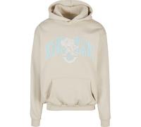 Kapuzenpullover KARL KANI "Karl Kani Karl Kani OG Eagle Print OS Hoodie", Herren, Gr. S, light sand, light blau, 100% Baumwolle, mehrfarbig, loose fit, ohne Ausschnitt, Pullover Kapuzenpullover (41912