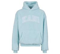 Karl Kani Serif Teddy Hoodie in Gr. L in Blau