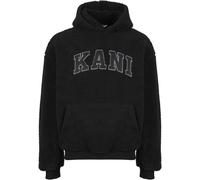 Karl Kani Serif Teddy Hoodie in Gr. XXL in Schwarz