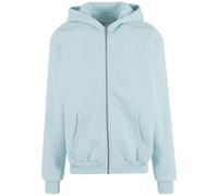 Kapuzenpullover KARL KANI "Karl Kani Karl Kani Small Signature Essential OS Zip Hoodie", Herren, Gr. S, blau (light blau), 65% Baumwolle, 35% Polyester, mehrfarbig, oversize, ohne Ausschnitt, Pullover