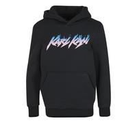 Kapuzenpullover KARL KANI "Karl Kani KC251-005-1 Kani Flames Os Hoodie Junior", Jungen, Gr. 134/140, schwarz, 80% Baumwolle, 20% Polyester, mehrfarbig, oversize, ohne Ausschnitt, Pullover Kapuzenpullo