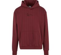 Kapuzenpullover KARL KANI "Karl Kani KK Small Signature Essential Pinstripe Hoodie", Herren, Gr. XL, rot, 80% Baumwolle, 20% Polyester, Pullover Kapuzenpullover (87446929-XL) rot