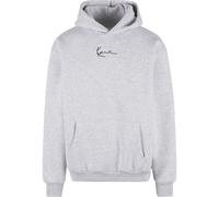 Kapuzenpullover KARL KANI "Karl Kani Small Signature Essential Os Hoodie", Herren, Gr. S, ash grau, 65% Baumwolle, 35% Polyester, mehrfarbig, oversize, ohne Ausschnitt, Pullover Kapuzenpullover (45846