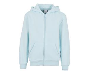 Kapuzenpullover KARL KANI "Karl Kani Varsity Palm Print Zip Hoodie Junior", Mädchen, Gr. 122/128, blau (turquoise), 70% Baumwolle, 30% Polyester, mehrfarbig, normal, ohne Ausschnitt, Pullover Kapuzenp