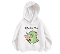 Kapuzenpullover Kinder Mädchen Hoodie Cartoon Dinosaurier Druck Sweatshirt Frühling Herbst Winter Loose Langarmshirts Mädchen Jungen Langarm Freizeit Baumwolle Pullover mit Kapuze