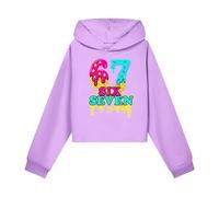 Kapuzenpullover Mädchen Six Seven 6 7 Meme Aufdruck Langarmshirt Lässiger Pullover Sweatshirt mit Kapuze Weiches Langarm Kapuzenpulli Kinder Pulli 67 Y2K Hoodie Oberteile