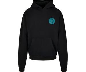 Kapuzenpullover MERCHCODE "Merchcode Dance Under Stars Oversized Hoody", Herren, Gr. XL, schwarz, 100% Baumwolle, mehrfarbig, oversize, ohne Ausschnitt, Pullover Kapuzenpullover (79037142-XL) schwarz