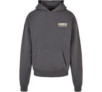 Kapuzenpullover MERCHCODE "Merchcode Hawai Oversized Hoody", Herren, Gr. S, grau (magnet), 100% Baumwolle, mehrfarbig, oversize, ohne Ausschnitt, Pullover Kapuzenpullover (87294426-S) magnet